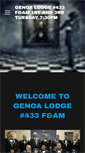 Mobile Screenshot of genoalodge433.com