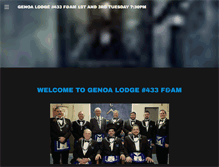 Tablet Screenshot of genoalodge433.com